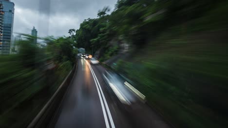 motion timelapse pov bus ride around hong kong, china, a major financial hub and one of the most developed cities in asia