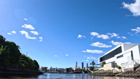 a boat ride through gold coast canals