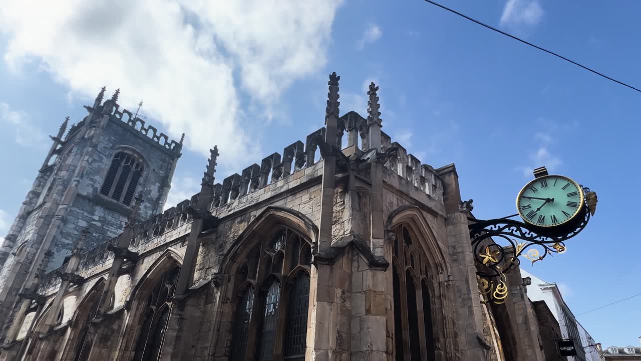 York City Coney Street St Martin Church Clock