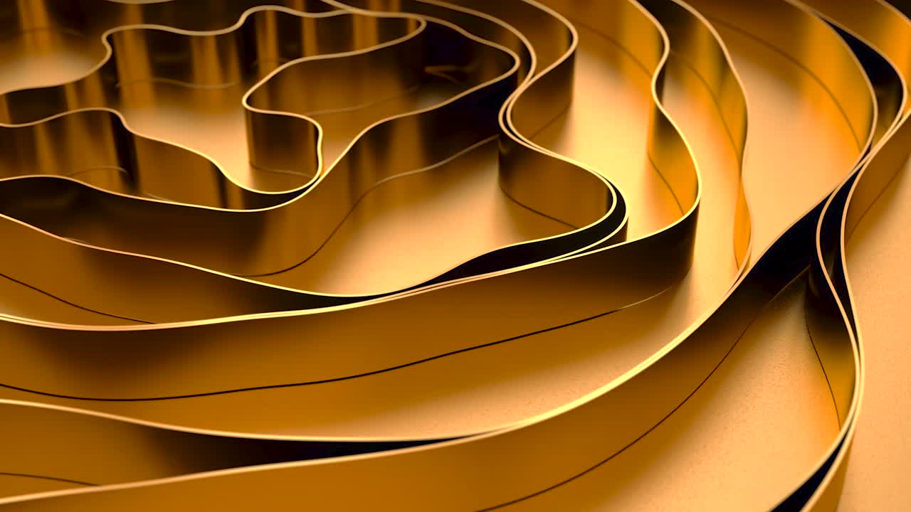 Abstract Golden Geometric Pattern (modello geometrico d'oro)