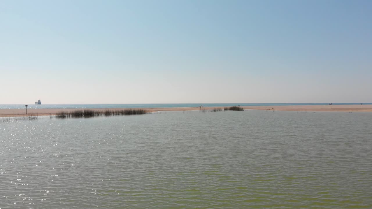 la playa de playas de vera en almería, sur de españa