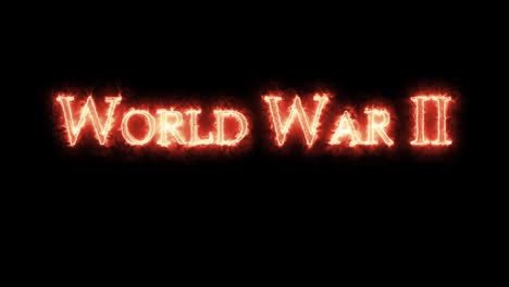 world war ii written with fire. loop