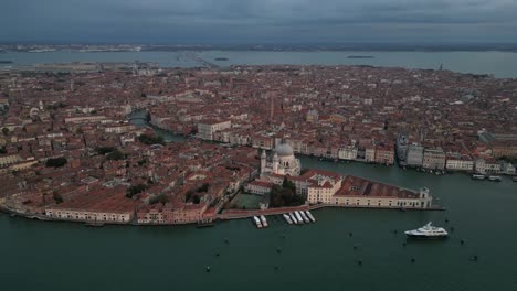 venice italy featuring the basilica di santa maria della salute and the grand canal.