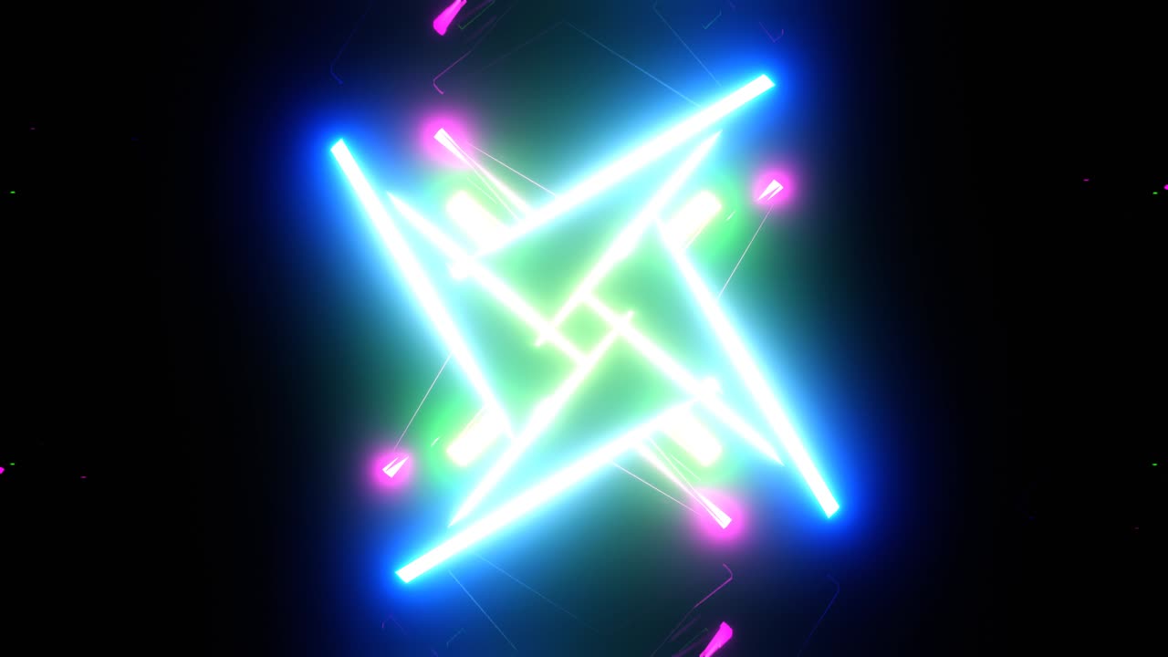 4k 루핑 sf 환경, 추상 애니메이션 루프, 미래의 배경