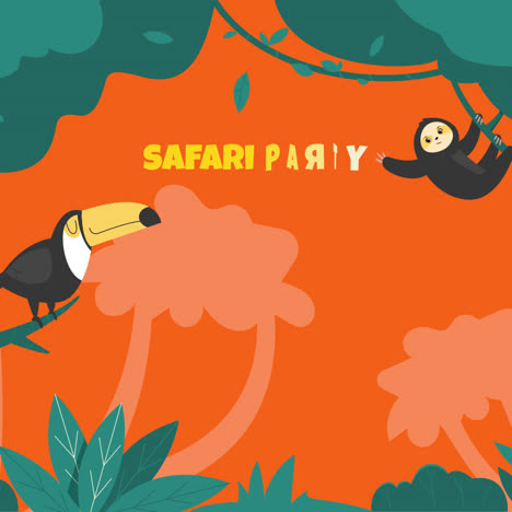 safari party invitation