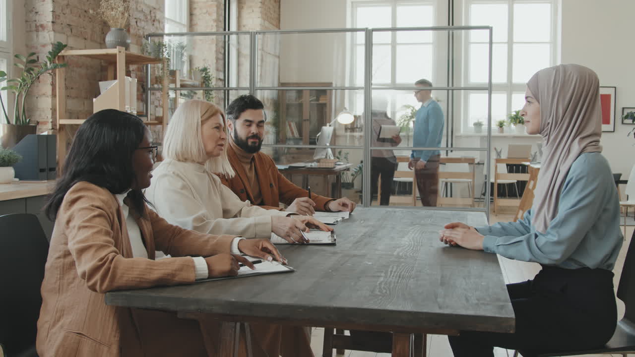 HR Managers Conducting Board Job Interview