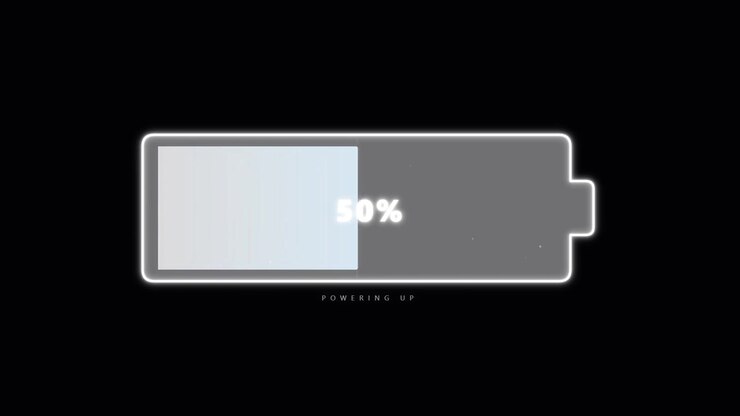 Animazione digitale della barra di avanzamento della ricarica della batteria