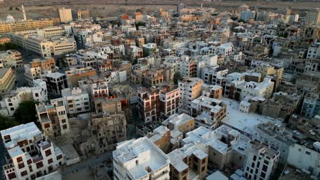 Aerial-view-residential-homes-and-buildings-in-Jeddah-city