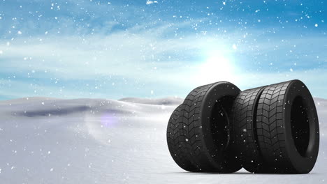 animated snow with wheels