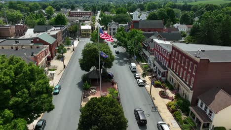 Amerikanische-Flagge-Im-Sommer