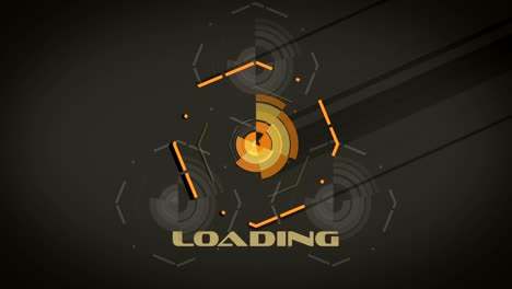 vector color spinning abstract geometric banner. retro style. loop. version with text loading. checkout my other loading animations.