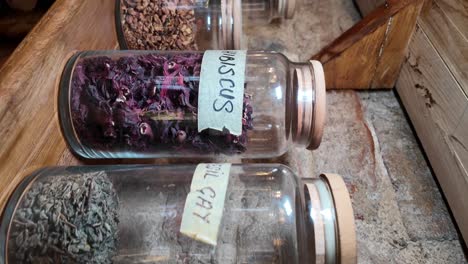 herbal tea jars