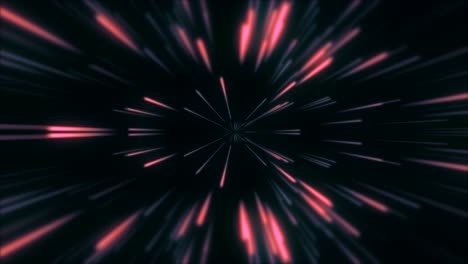 looped animation. moving pink neon beams at high speed