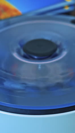 modern technologies in medical equipment. medical device centrifuge in process for mixing in the laboratory vertical video