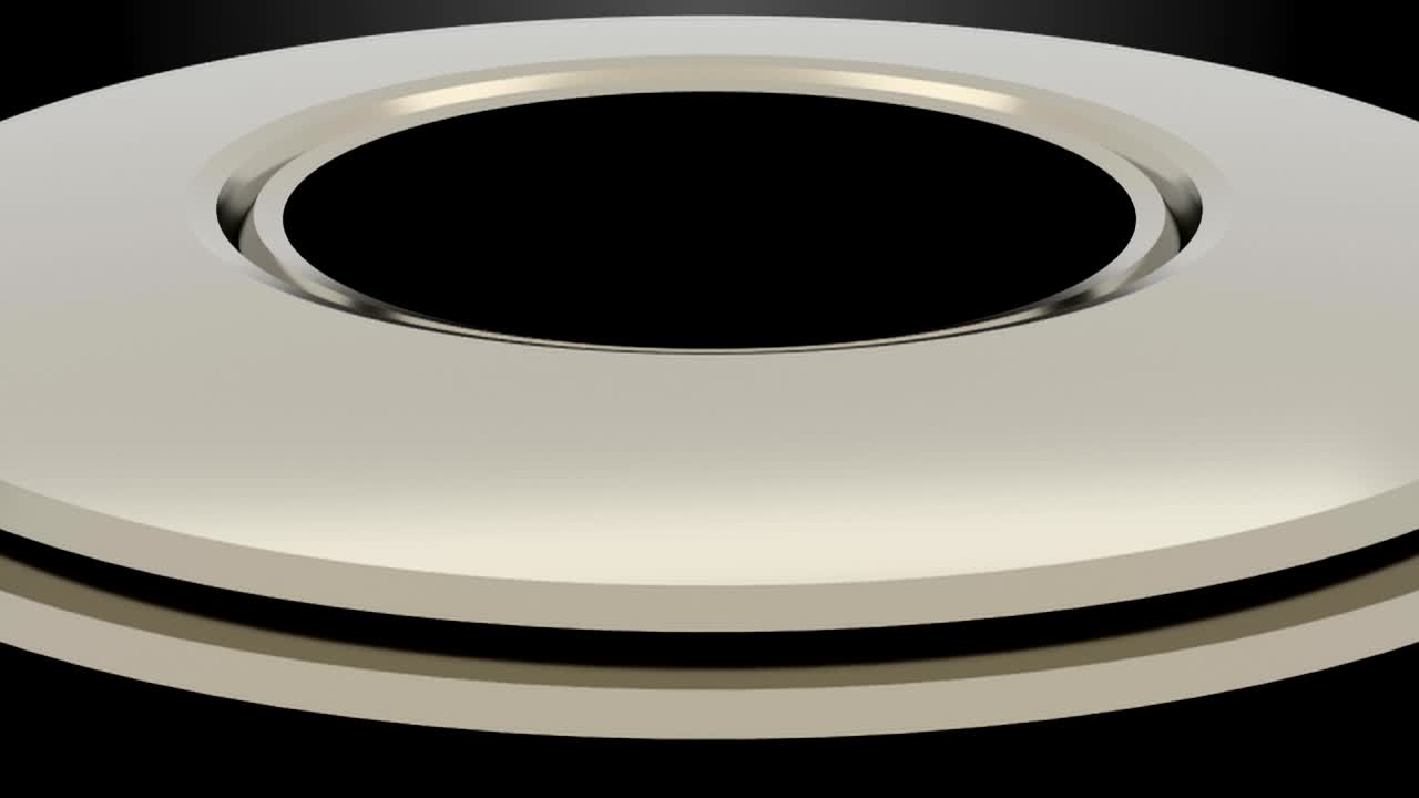 우주에서 금속 바의 모델, 3d 렌더링 배경, 컴퓨터 생성