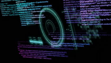 animation of data processing over scopes scanning