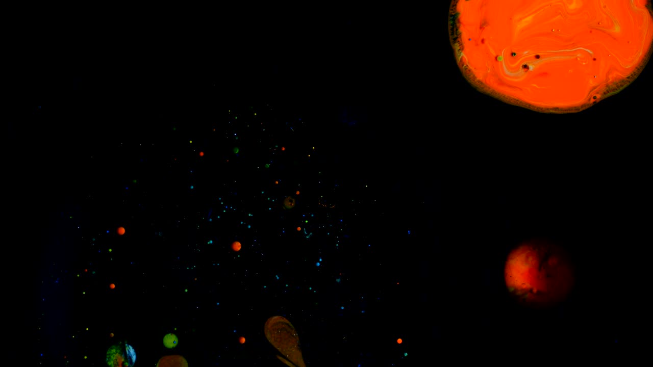 colores en movimiento, efecto líquido, burbujas de jabón