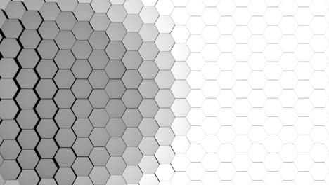 abstract 3d background with hexagon, seamless loop