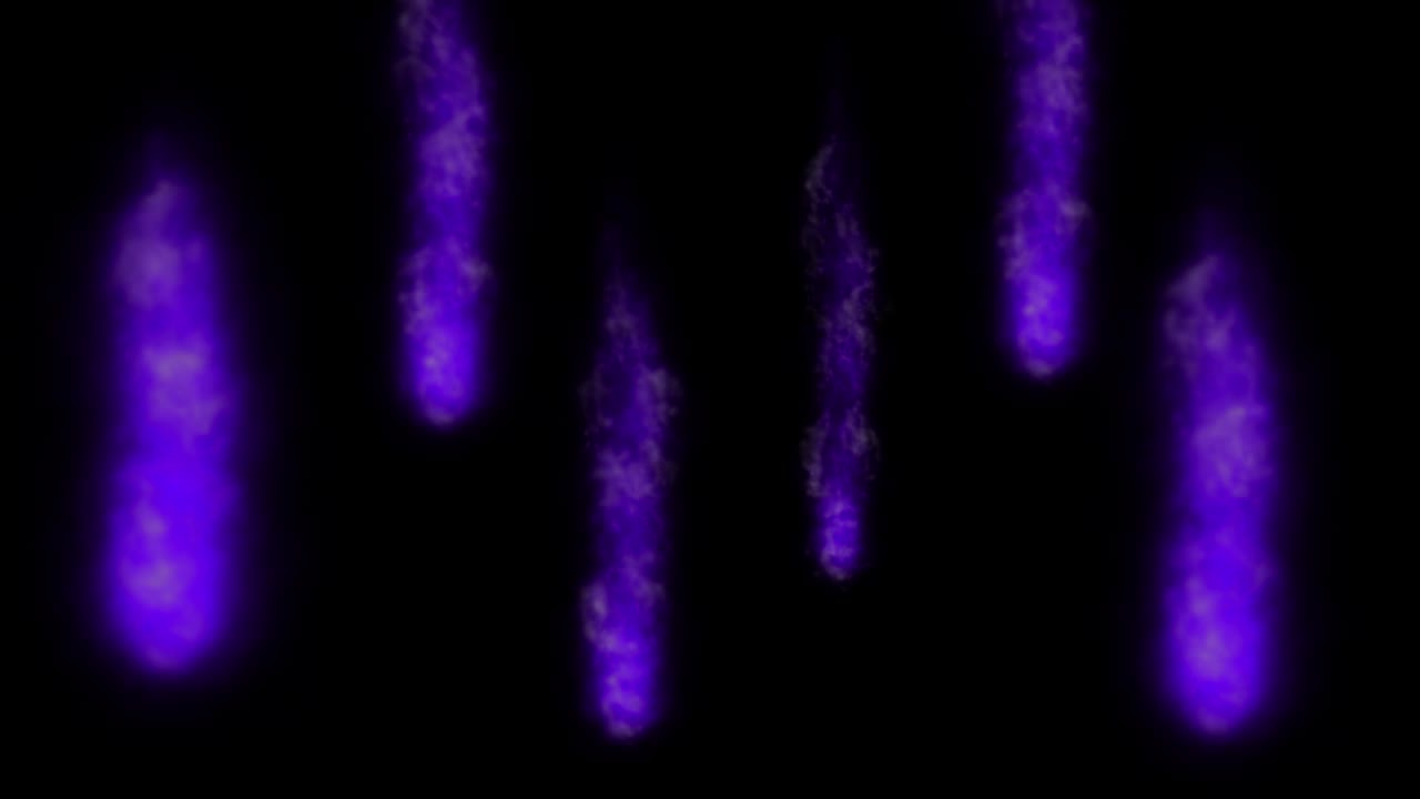 las partículas de color que soplan el humo animación gráficos de movimiento