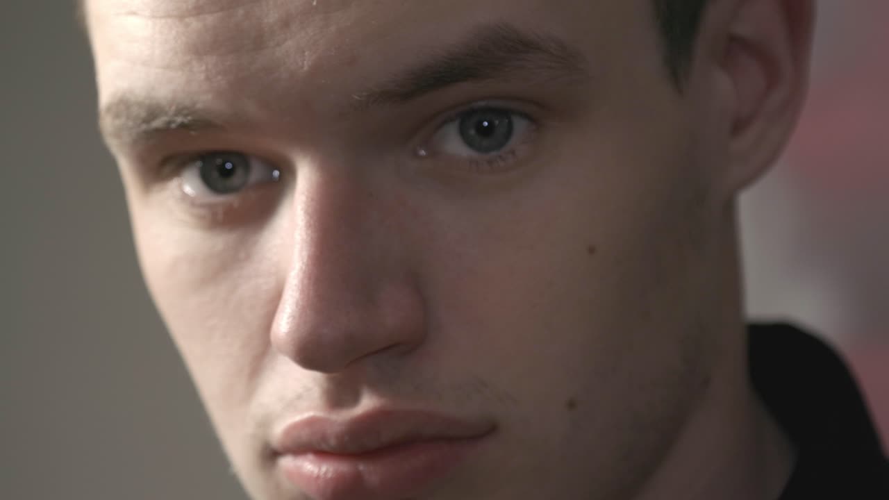 Man Testing His New Eye Glasses - Close Up Shot