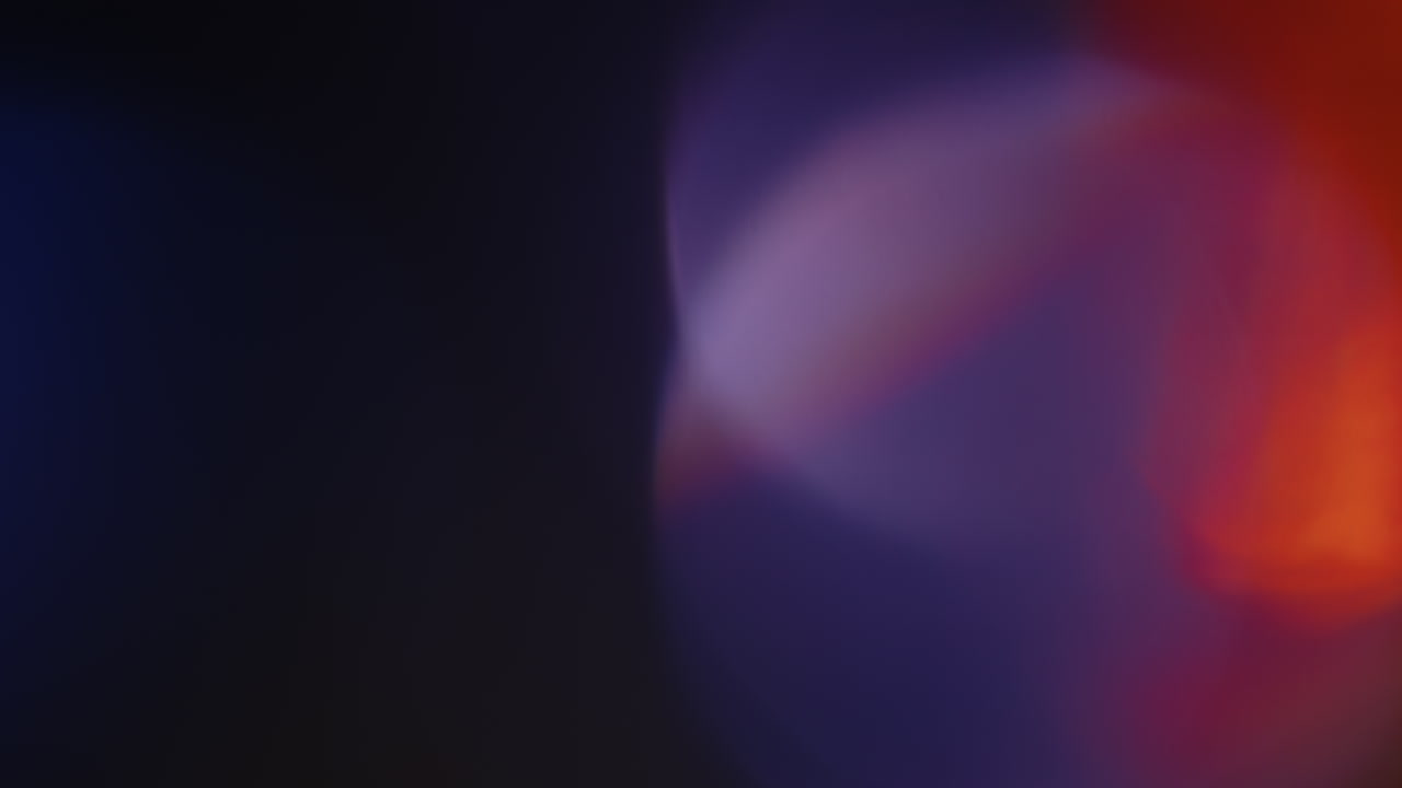 Light Leaks blurred 4K footage, Moving blinking circle lens glow flare bokeh overlays, transitions