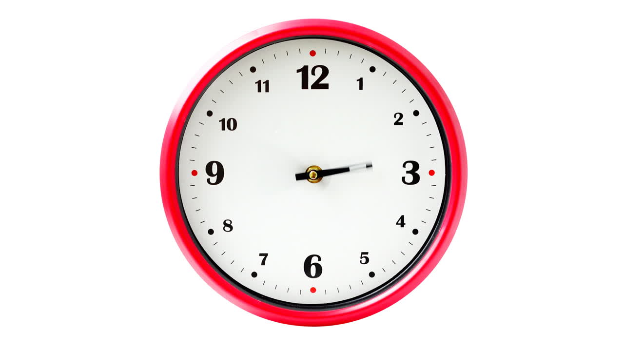 Shooting of hours. Time lapse. Shooting of the dial of hours