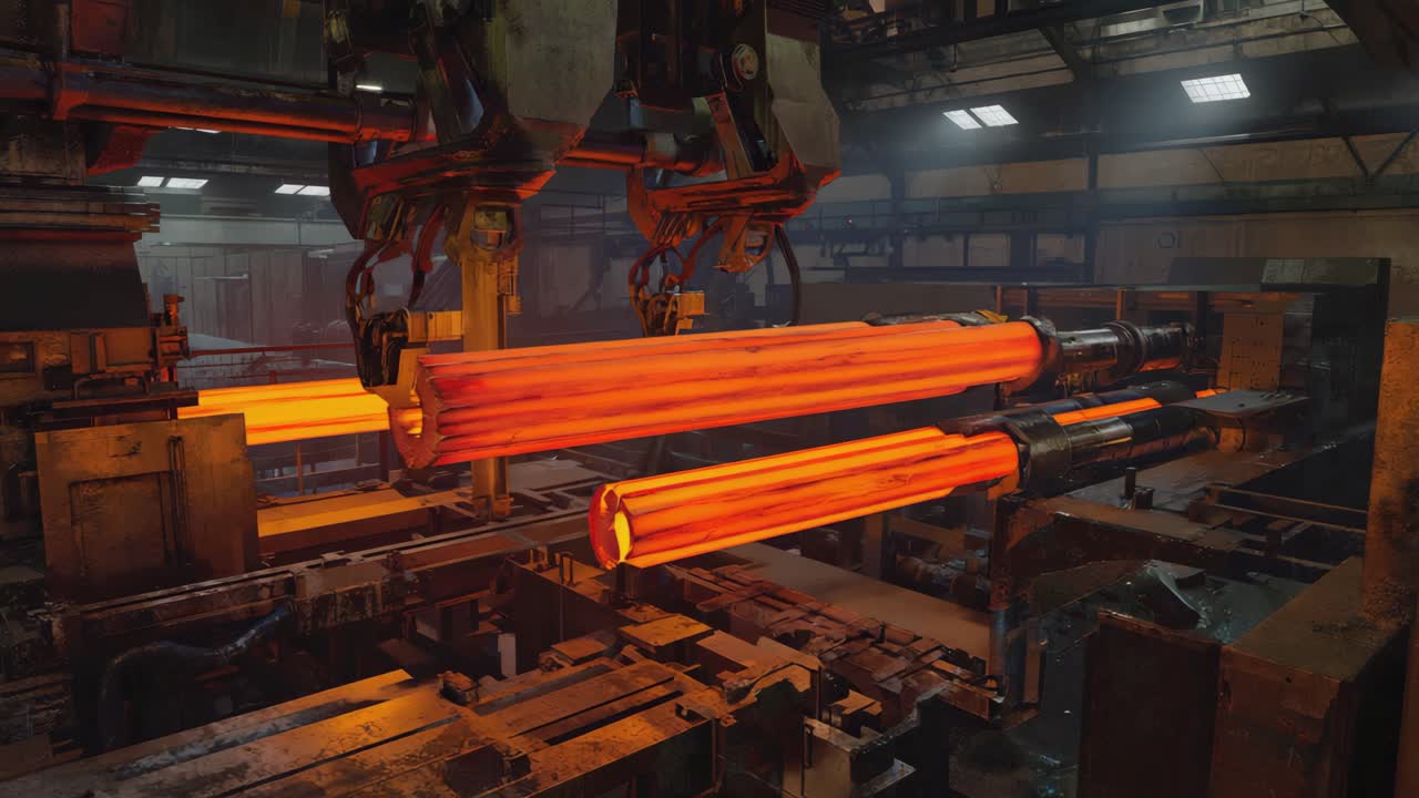 금속 가공 공장 장면