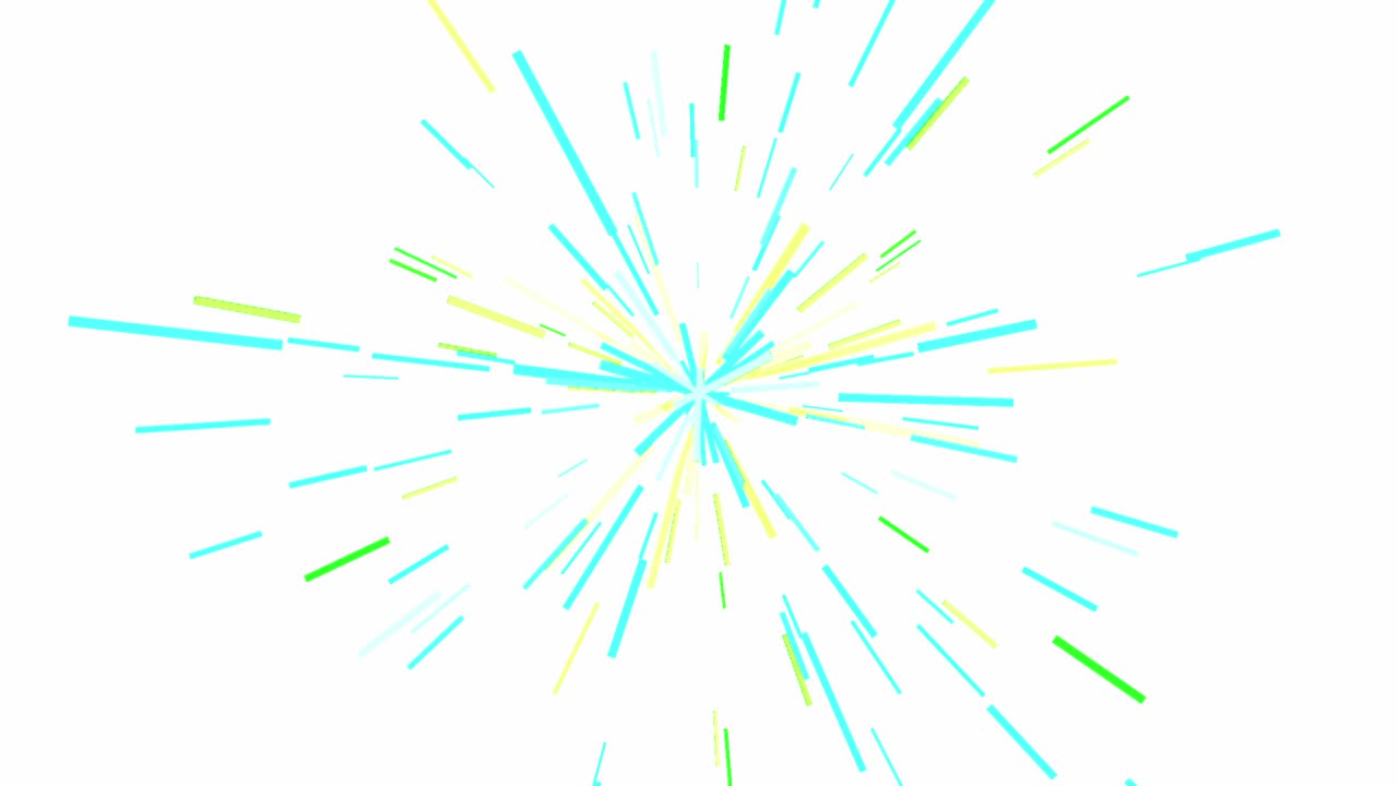 밝은 선과 색을 가진 추상적인 기하학적 패턴