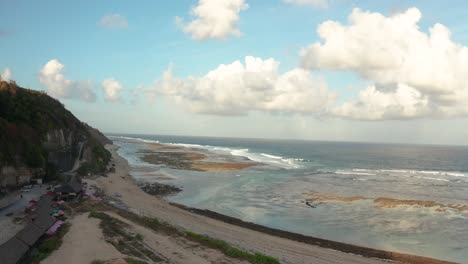 Bali-Indonesia-Pandawa-beach,-colorful-sand-and-rocks