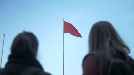 moroccan flag, nice shoot and smooth