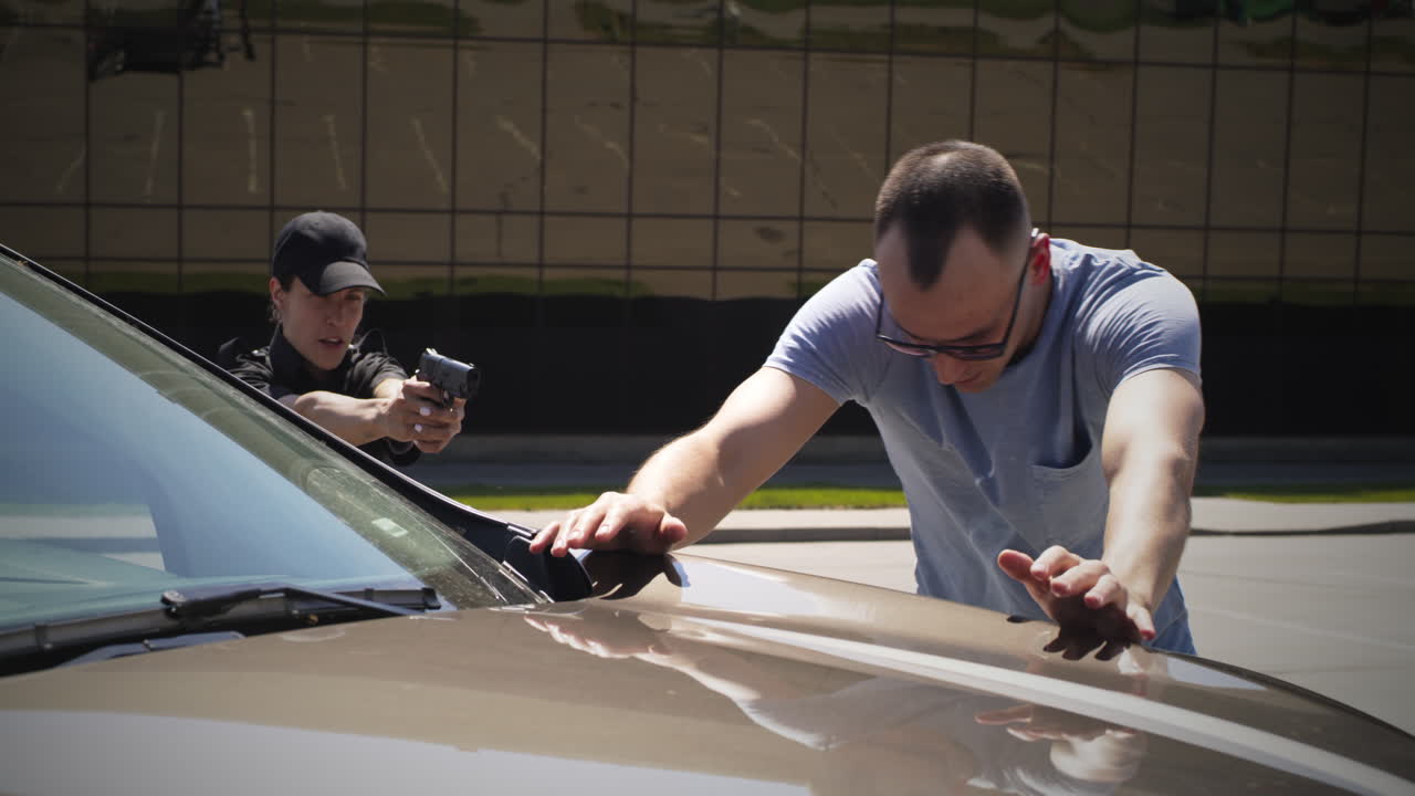 Police Arresting a Suspect