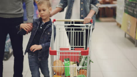 family grocery shopping