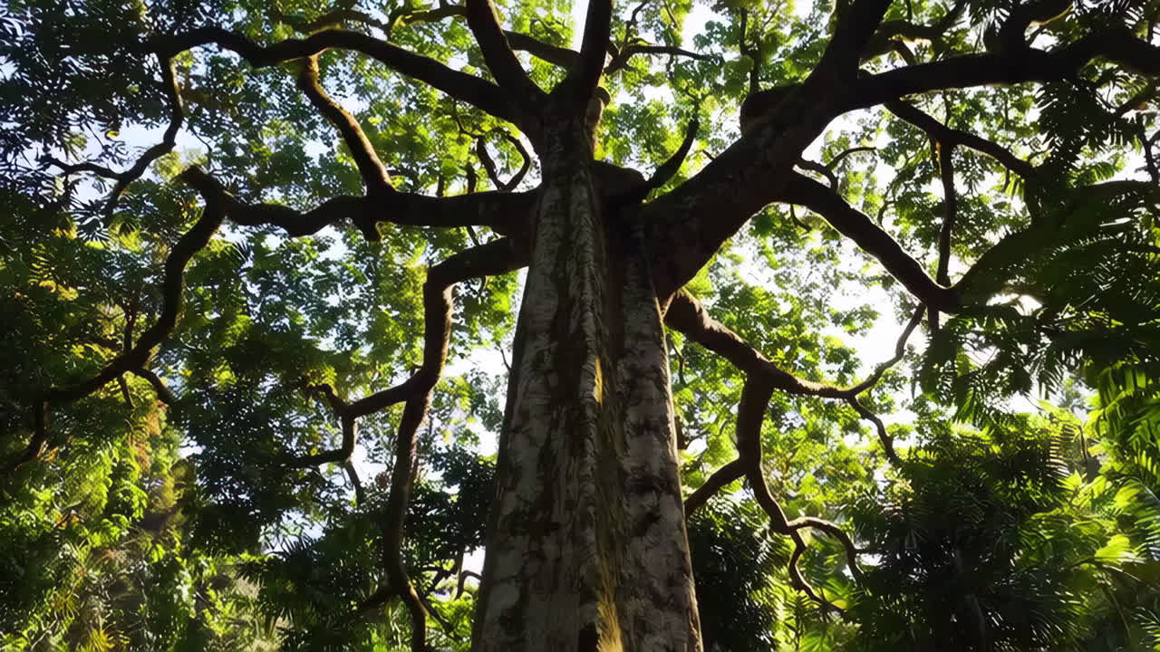Large Tree in a Lush Forest