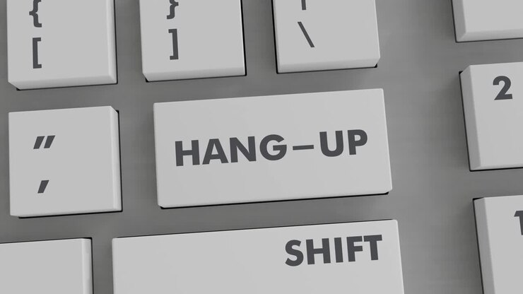 HANG-UP BUTTON PRESSING ON KEYBOARD