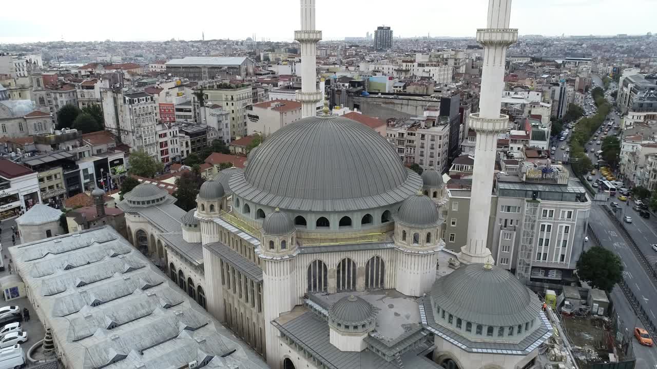 19 de octubre de 2020 en estambul, turquía. vistas aéreas de la plaza de taksim.