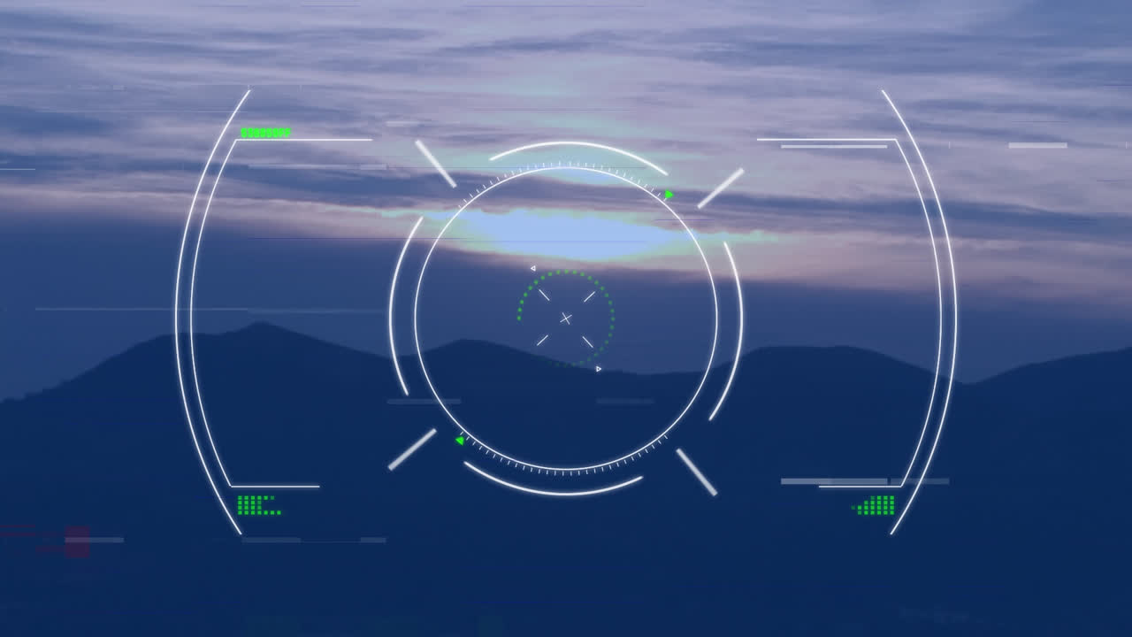 풍경에 대한 데이터 처리의 애니메이션