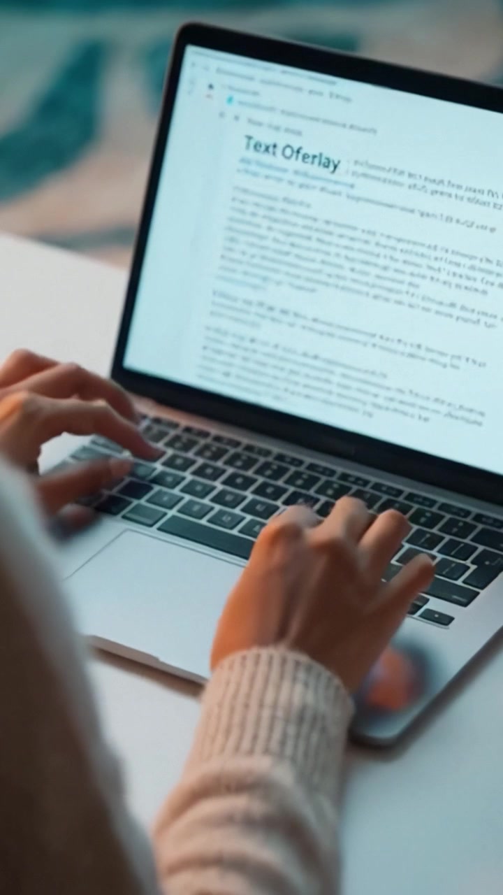 Focused Work at a Laptop with a Soft Sweater: A Glimpse into the World of Remote Productivity and Digital Engagement in a Cozy Environment