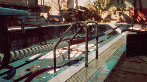 abandoned swimming pool