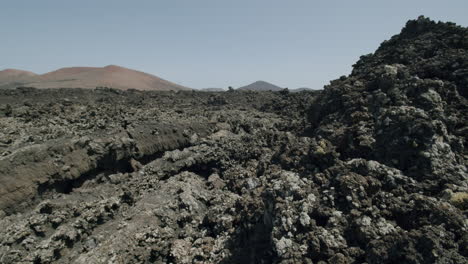 volcanic landscape of timanfaya national park