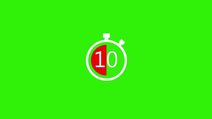 20 Second Countdown Timer on Green Screen