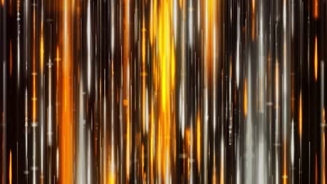 luces de neón abstractas progresando interminablemente en fondo negro, bucle sin costuras. animación. haces de líneas brillantes y brillantes moviéndose en la misma dirección.