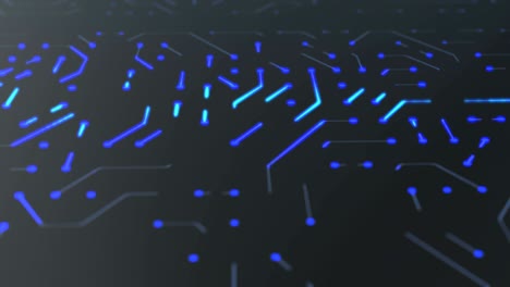 circuit board background - copy space, blue - loopable animation - computer, data, technology, artificial intelligence 4k stock video