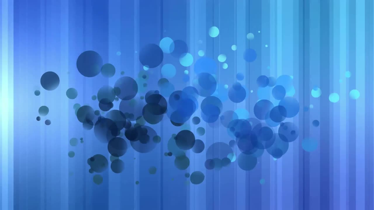 파란색 보케와 선