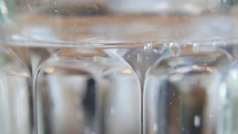 close-up of a glass of water