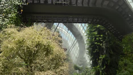 Walking-inside-Cloud-forest-Gardens-by-the-Bay-Singapore