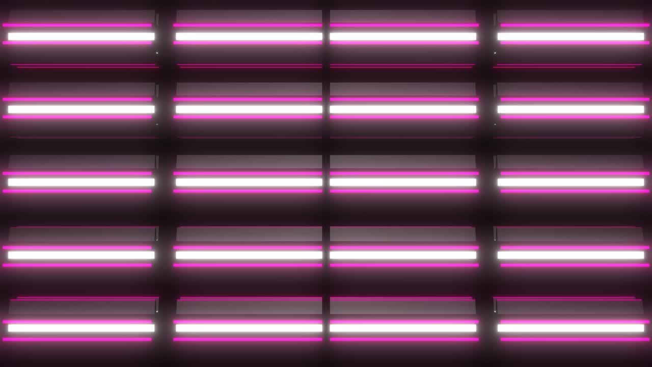 Abstract Neon Pink and White Lines Pattern Background