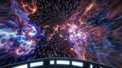 hyperspace travel through a wormhole