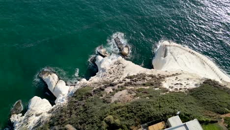 Beautiful-4K-drone-panoramic-video-of-Rosh-HaNikra--the-northernmost-point-separating-the-border-between-Israel-and-Lebanon