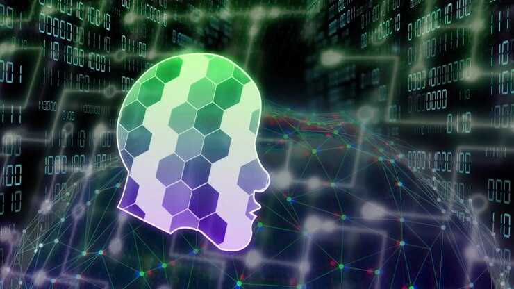 Node glow pulsing sparking head shifting, hex cells cycling green purple showing network globe sync