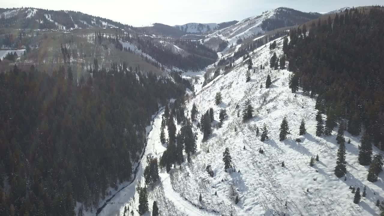 parque ciudad utah montañas nevadas